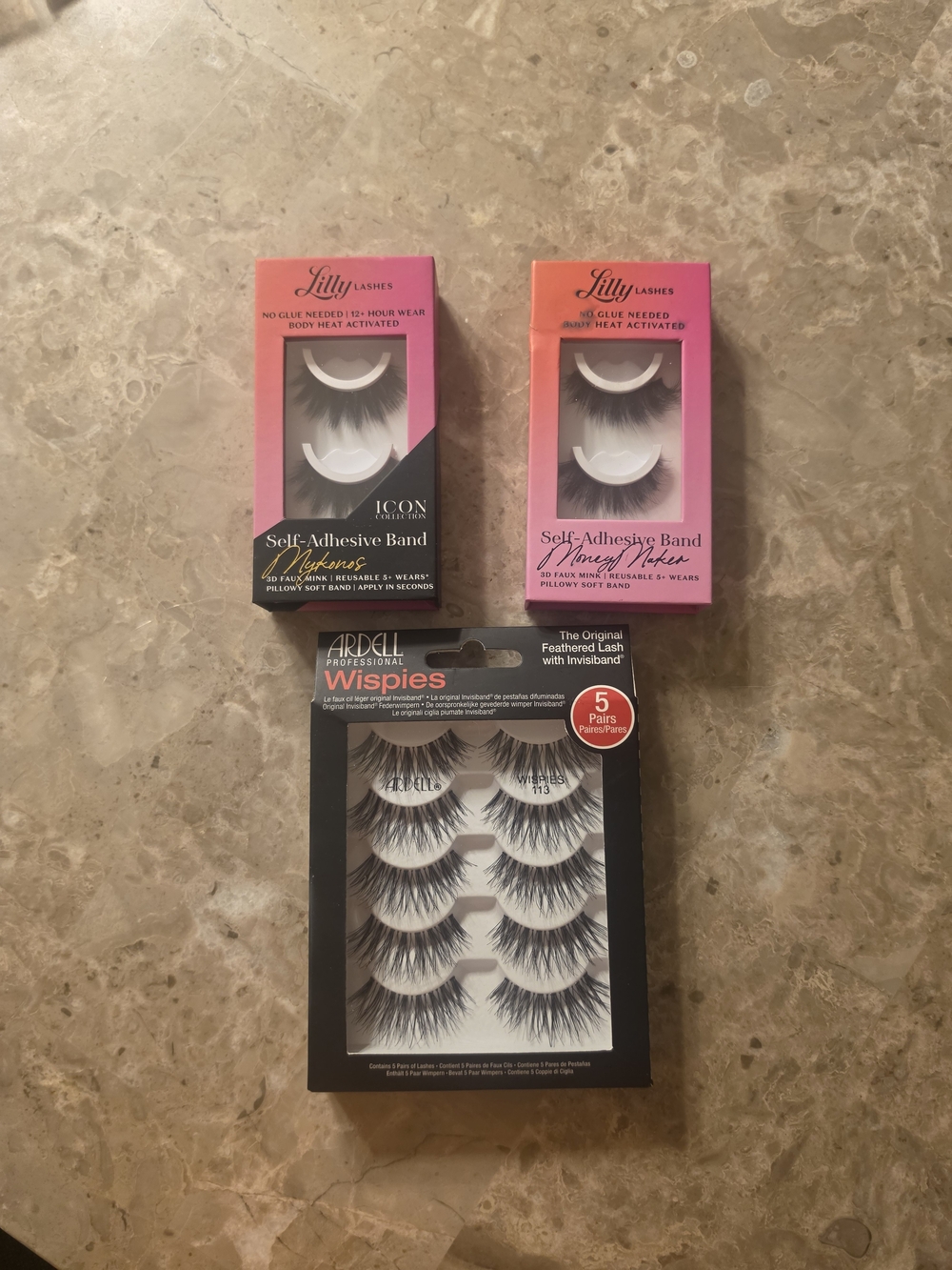 Lilly Lashes Wispies False Eyelash Set – Black